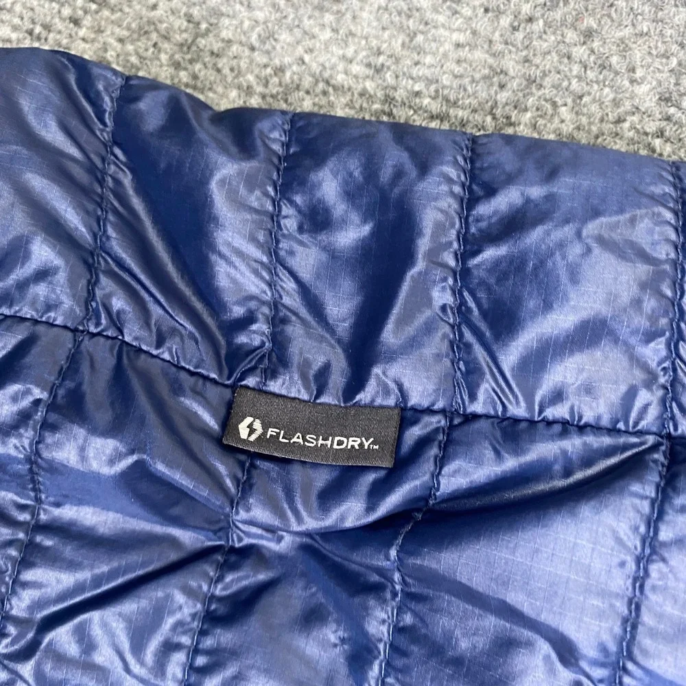 The North Face Mens Thermoball FlashDry Puffer Jacket Navy Blue Size Medium